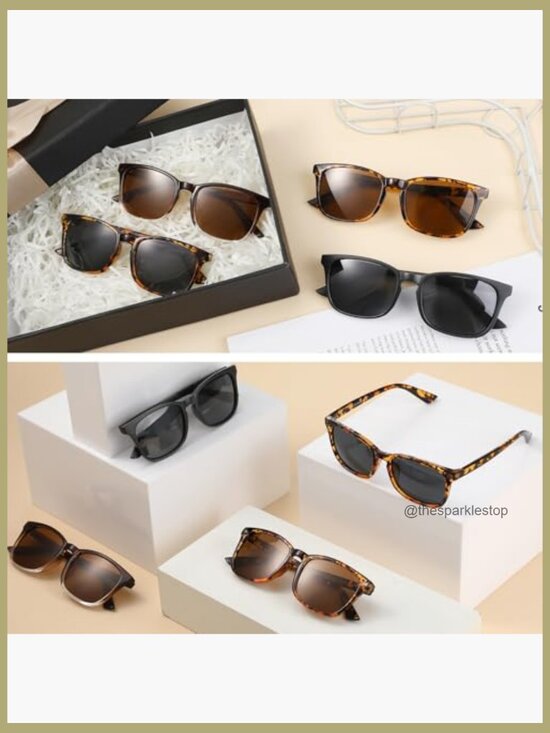 Polarized Sunglasses UV400 Classic Square Frame Polycarbonate TAC Lenses main image 5